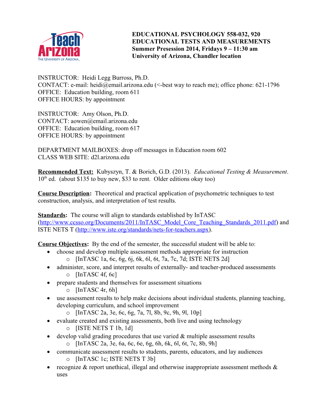 Psychology 230 Psychological Measurements and Statistics