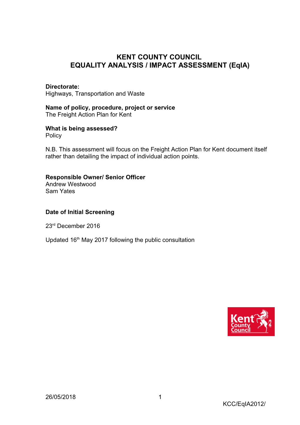 Customer Impact Assessment Report Template s2