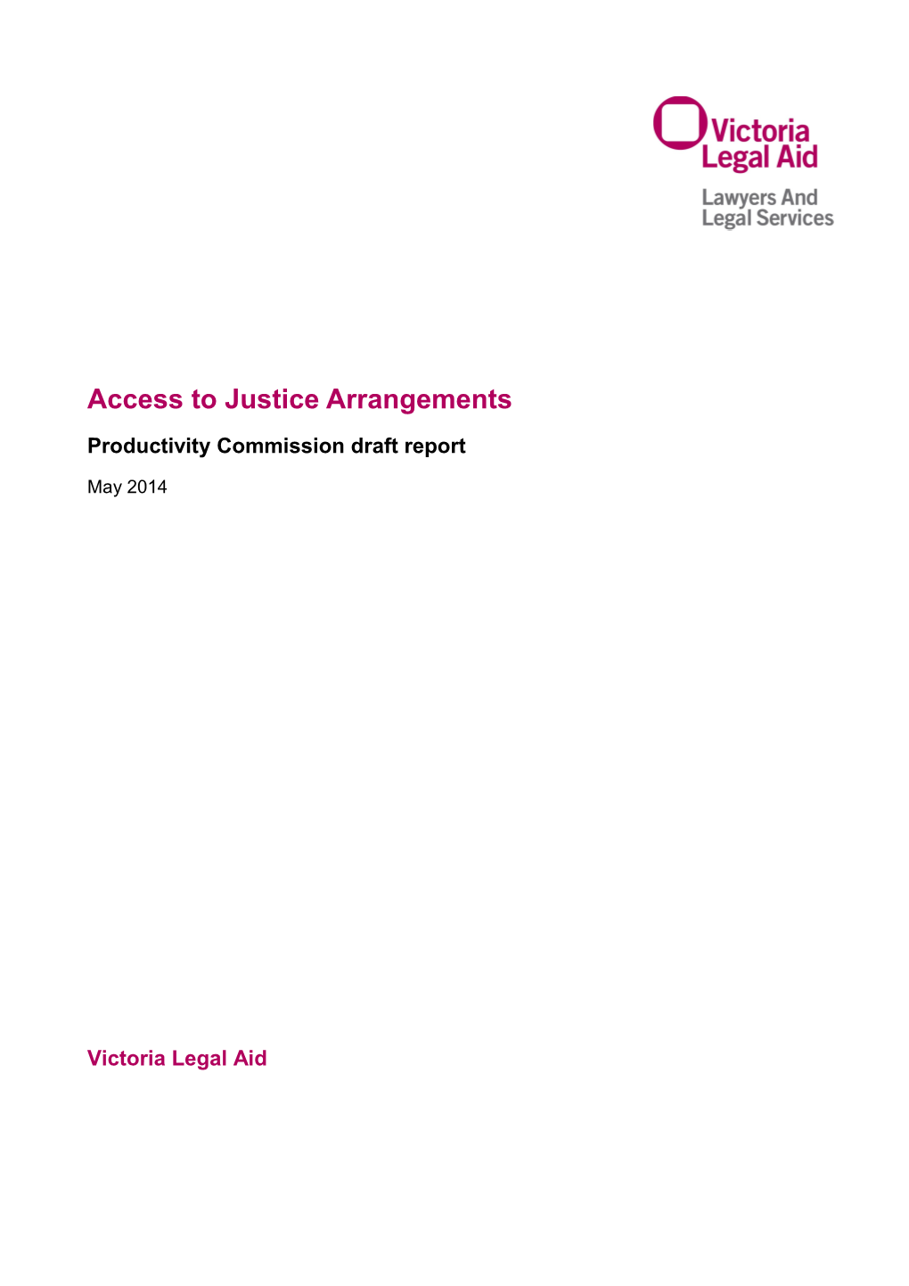 Access to Justice Arrangements