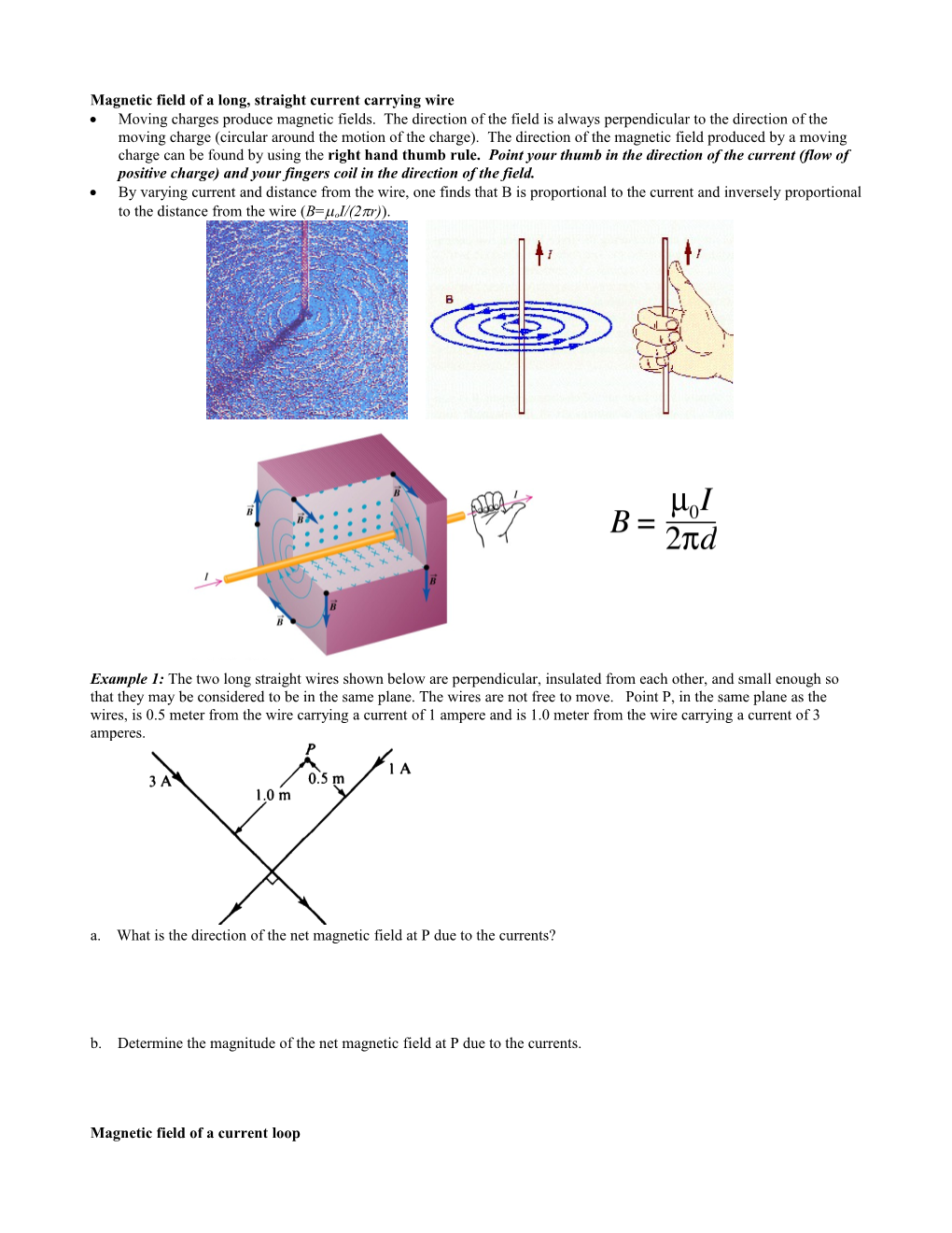 Ch. 21 Magnetic Forces and Magnetic Fields