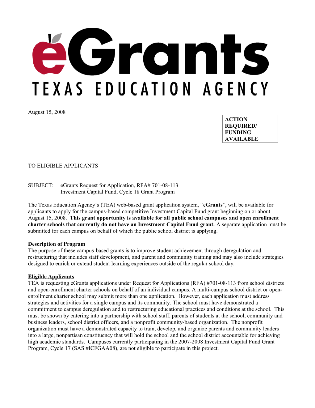 Egrant Logo W/ Letterhead