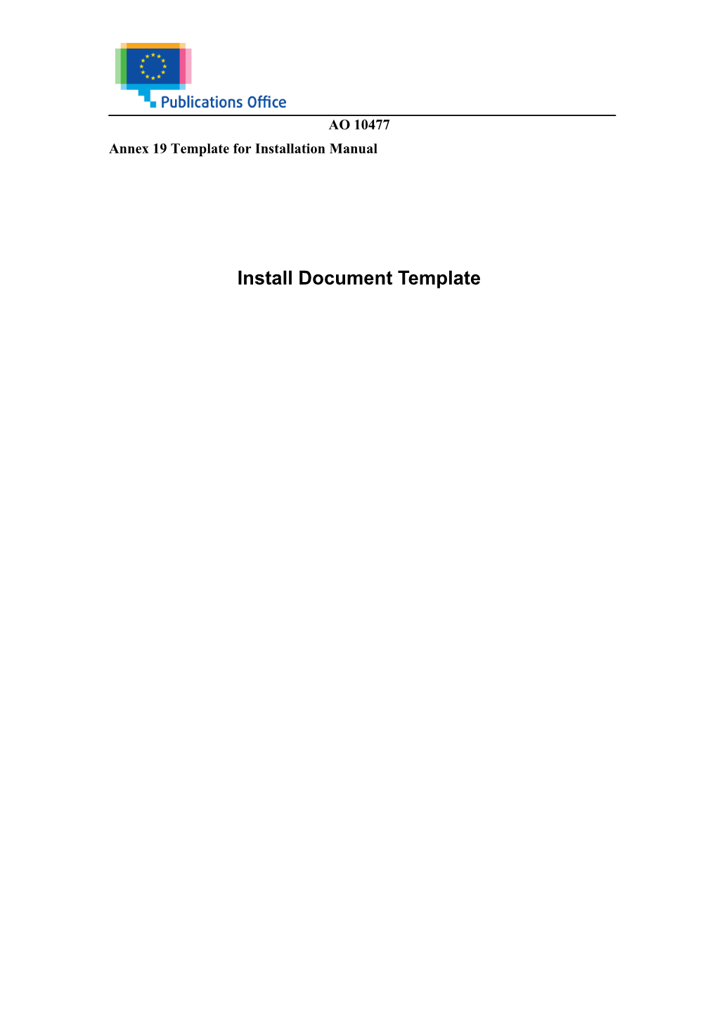 Install Document Template