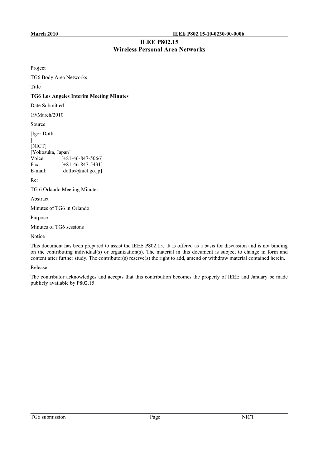 Wireless Personal Area Networks s38