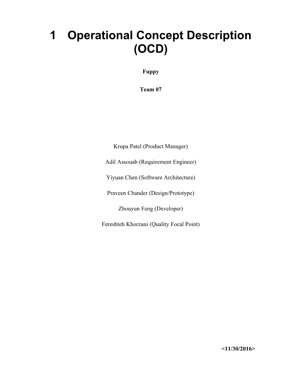 Operational Concept Description (OCD) for Architected Agile Templateversion 1.3