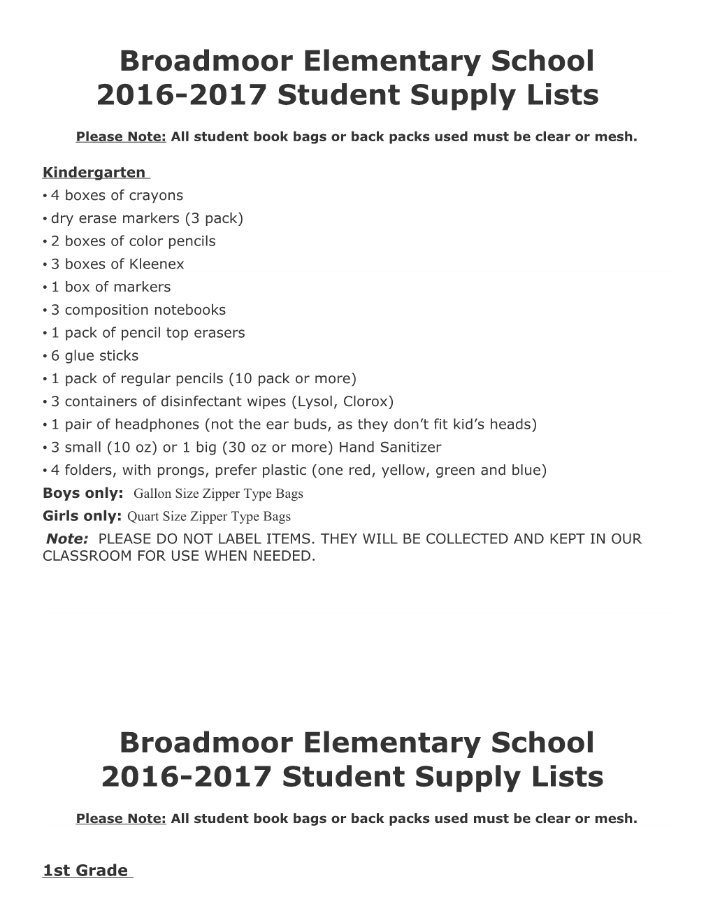 Broadmoor Elementary School