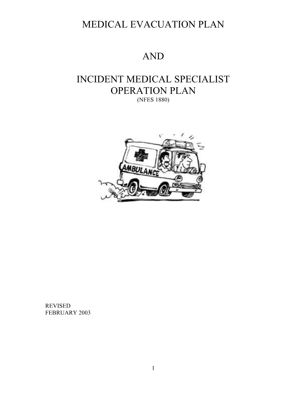 Medical Evacuation Plan