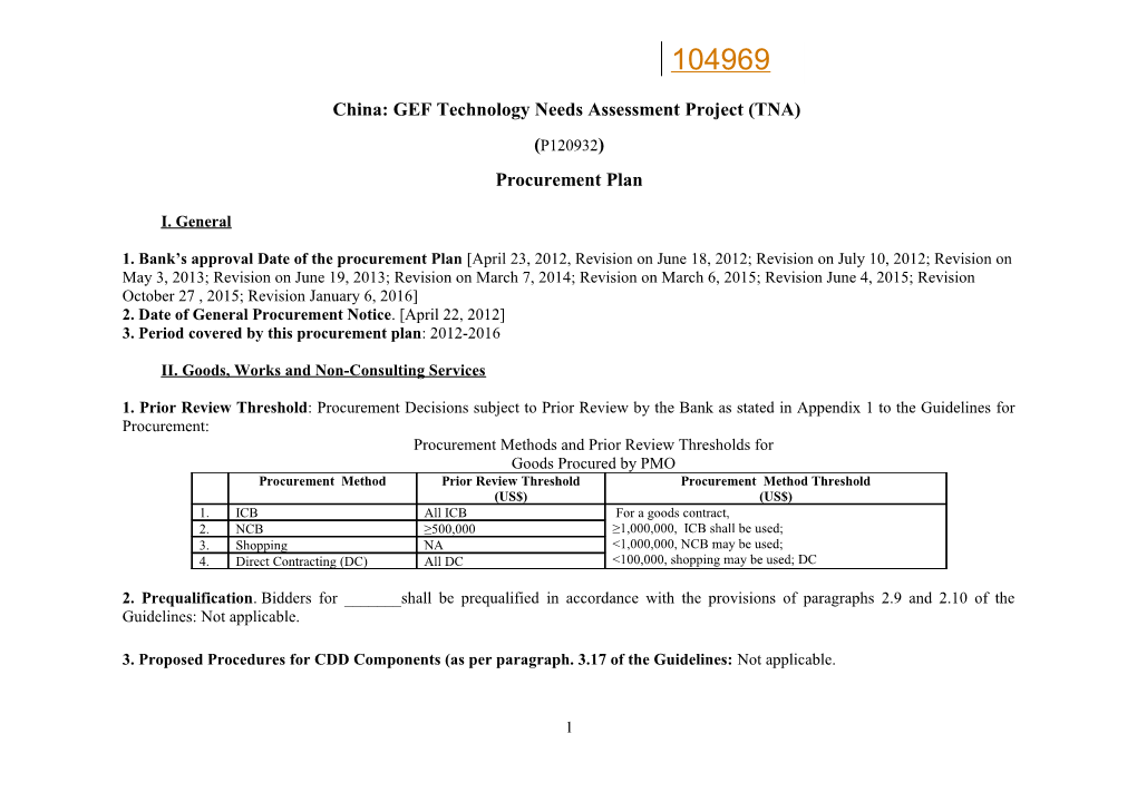 20 4 2016 22 59 33 China TNA Updated Procurement Plan-PMO Revised 6 Jan 2016-Approved