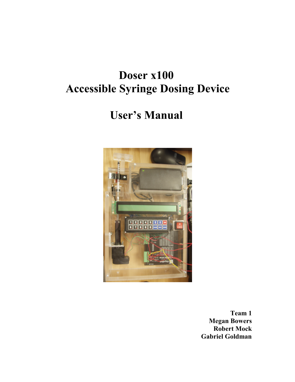 Accessible Syringe Dosing Device