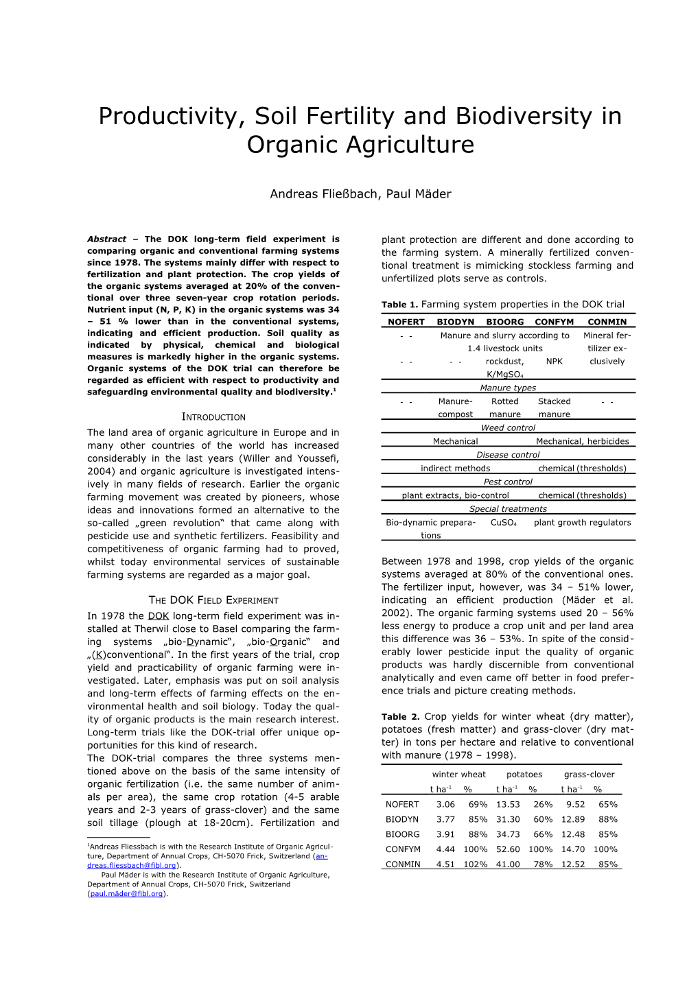 Preparation and Submission of Extended Ab-Stracts for the Joint Organic Congress 2006 s1