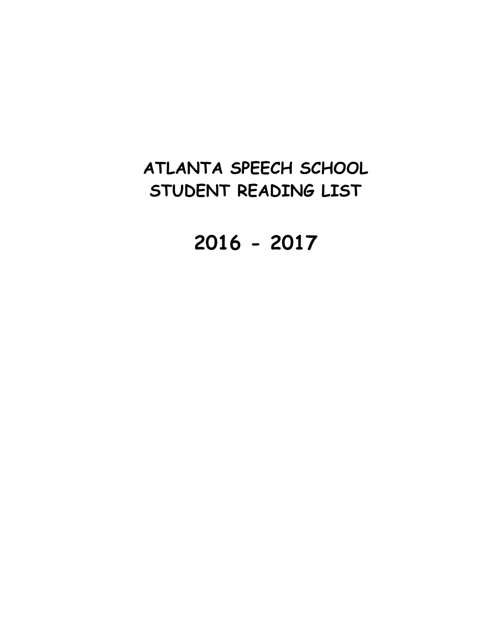 Atlanta Speech School