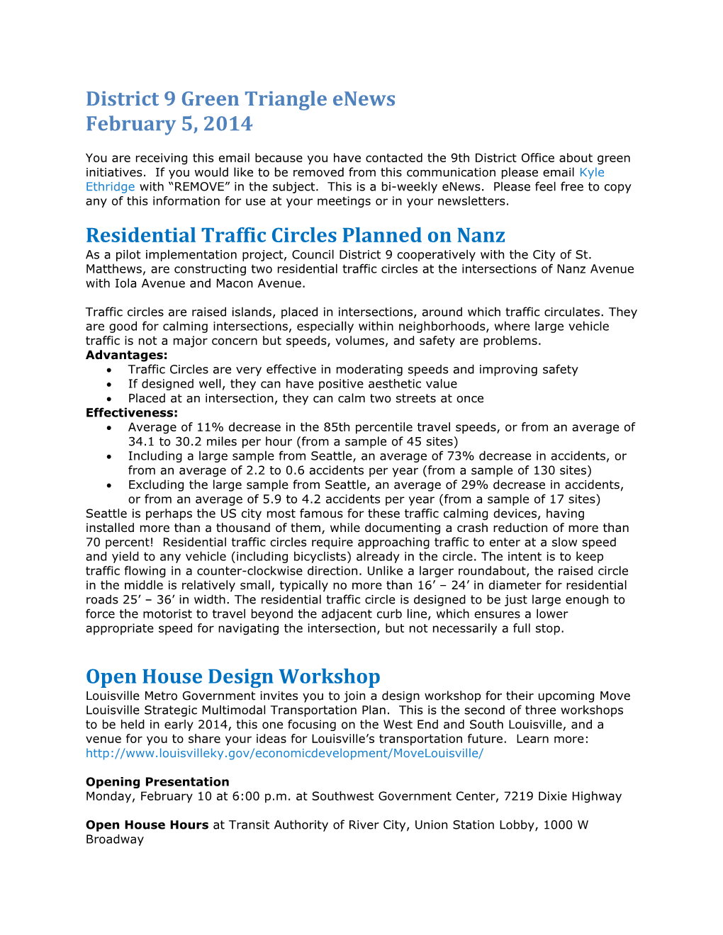 District 9 Green Triangle Enews s2