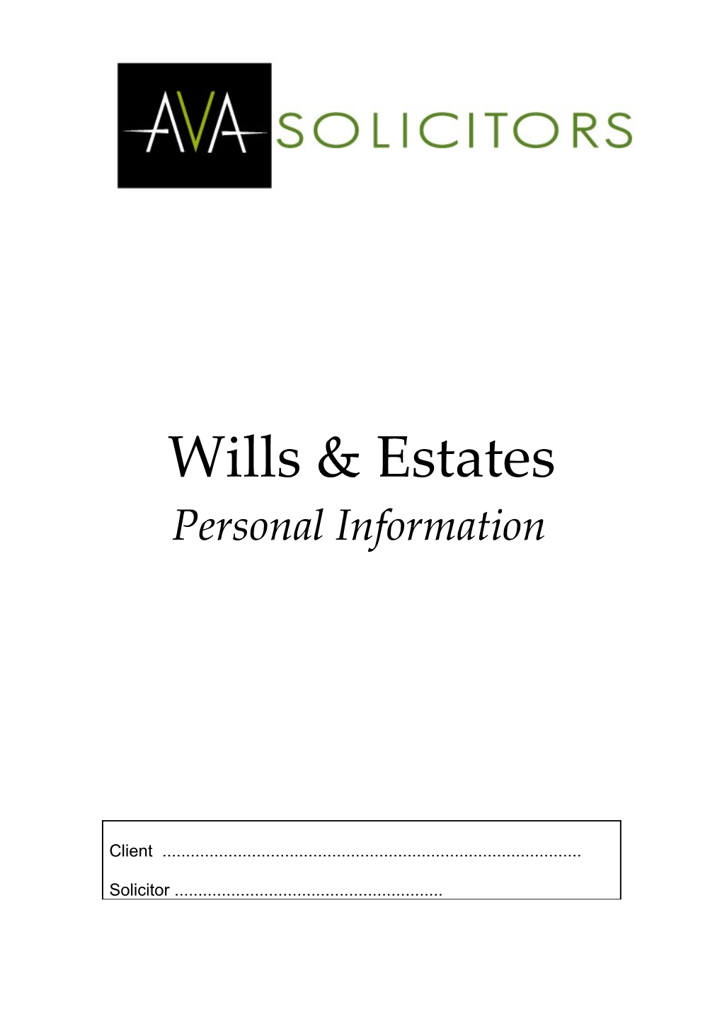 Wills & Estates