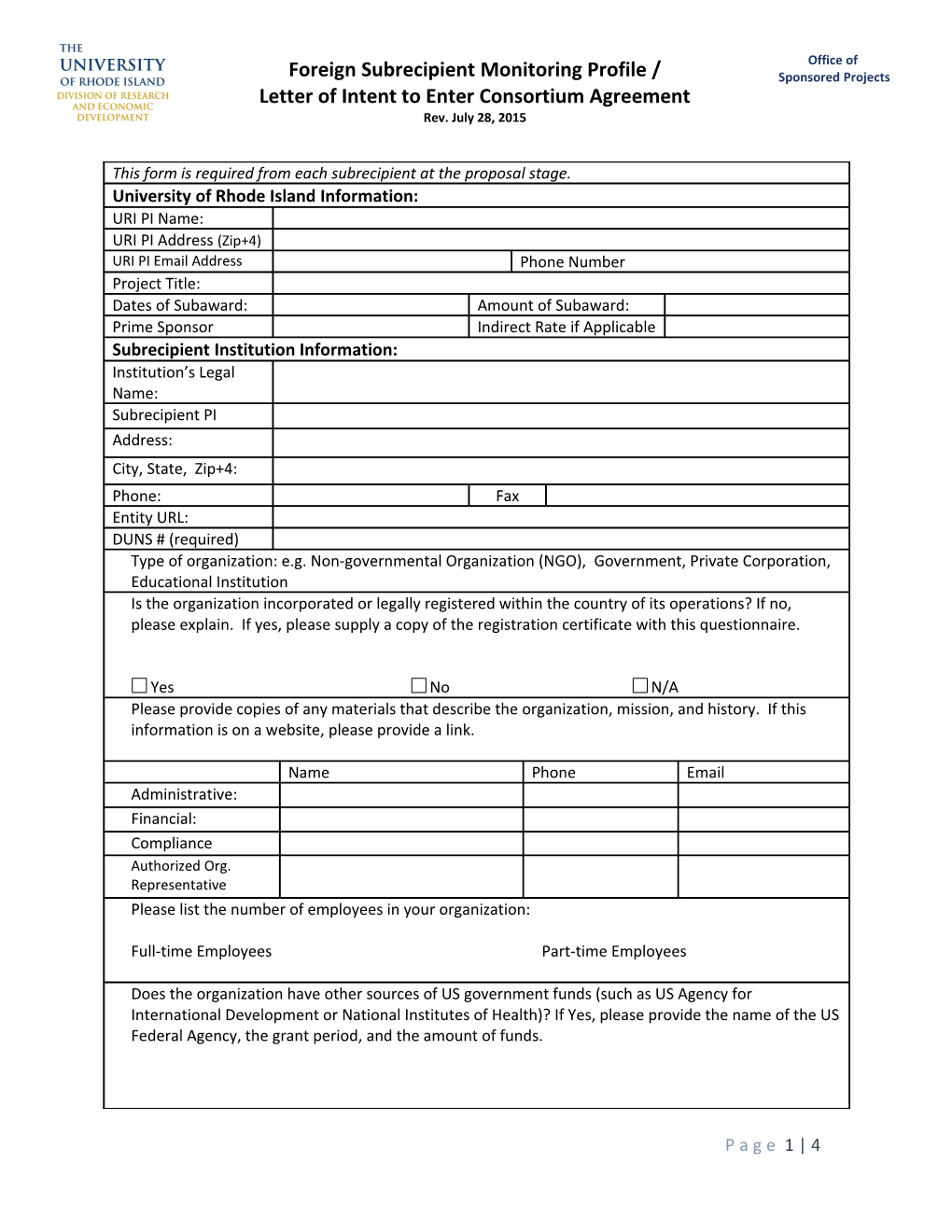 If Needed Additional Key Personnel Should Be Listed on This Sheet. Do Not Include If Not Needed