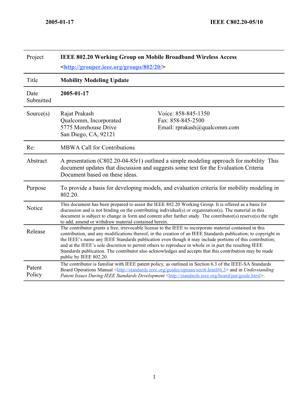 Proposed Text for Section 5.5: Modeling Mobility for Signaling Robustness Evaluation