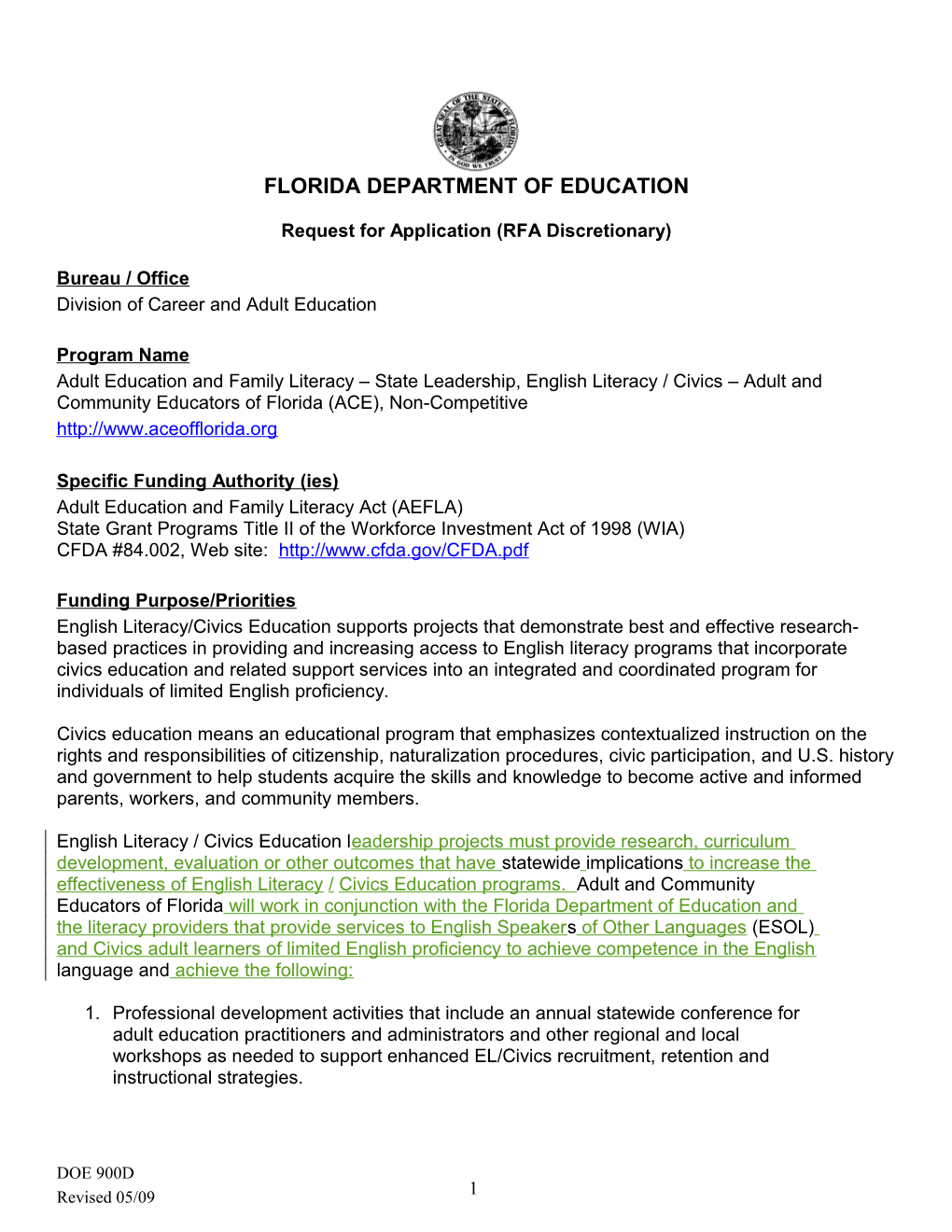 Florida Department of Education s9