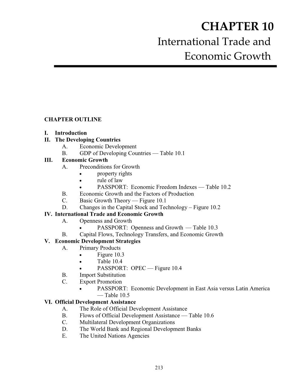 International Trade and Economic Growth 1