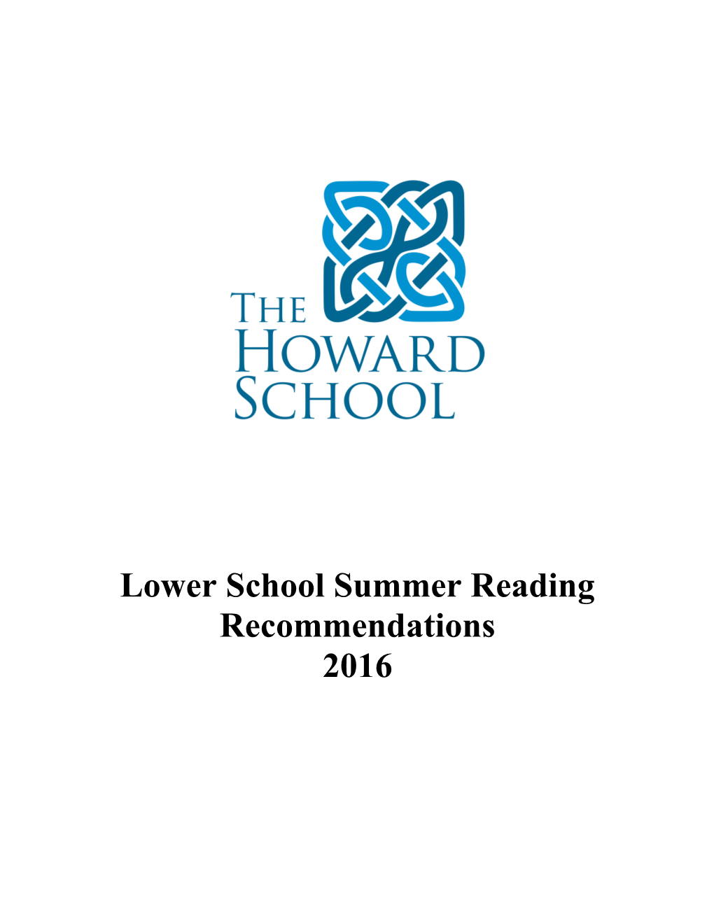 Lower School Summer Reading Recommendations