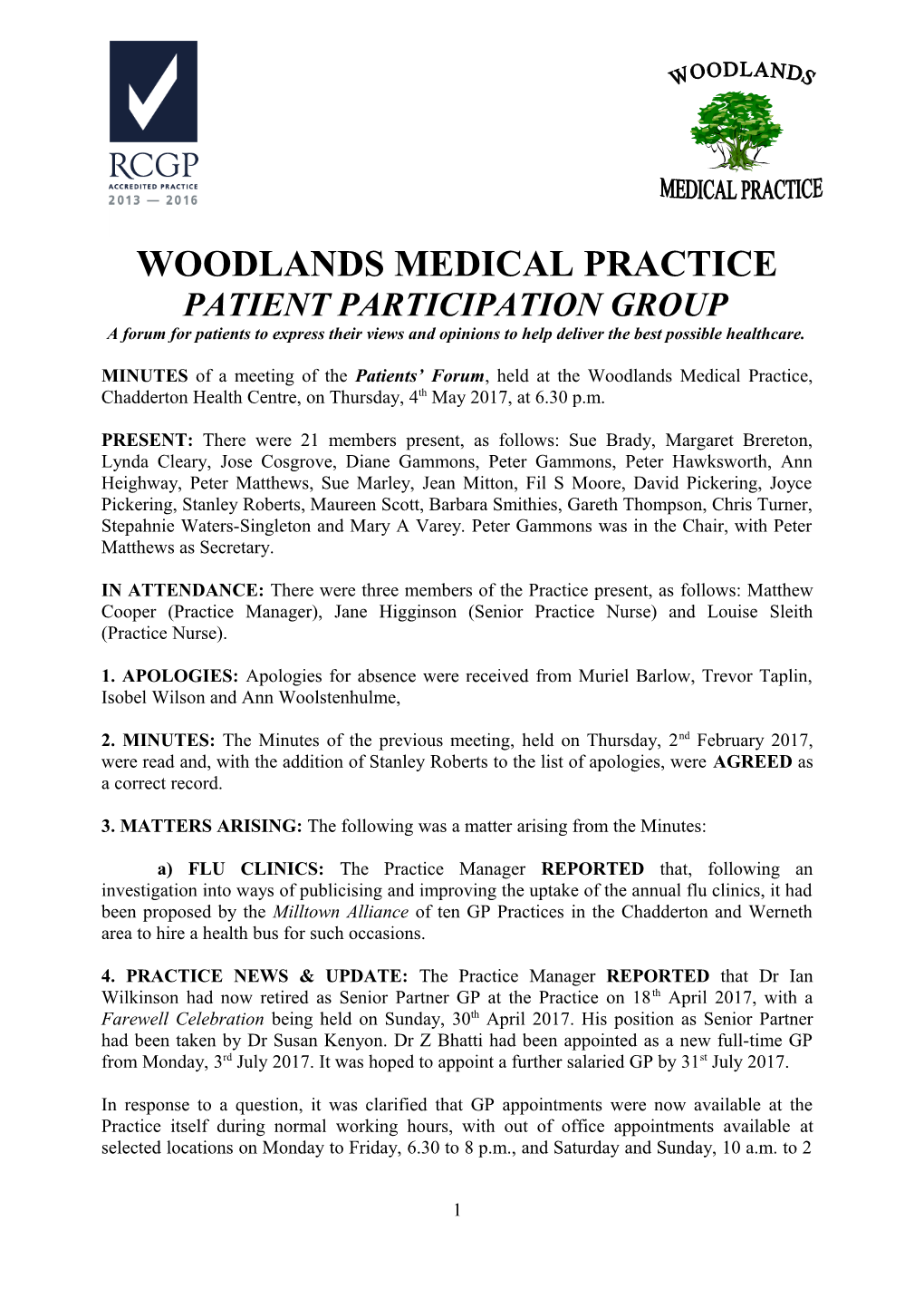 Woodlands Medical Practice