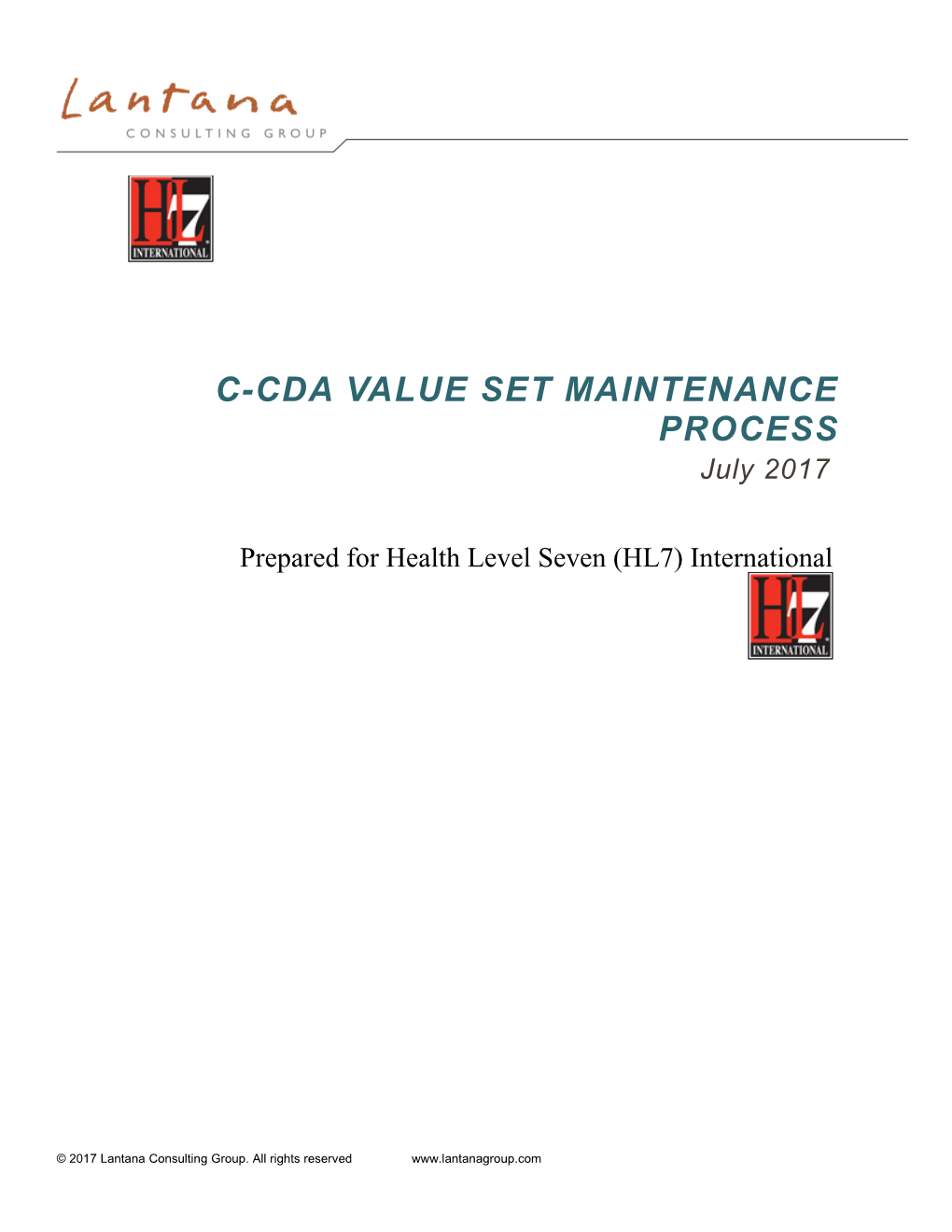 C-CDA Value Set Maintenance Process