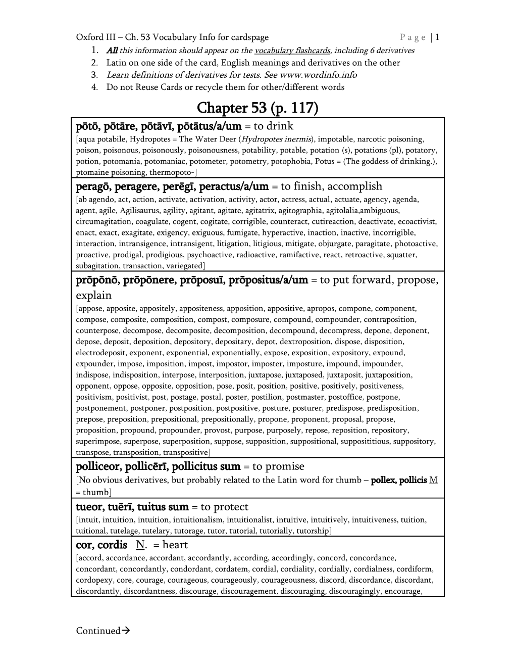 Oxford III Ch. 53 Vocabulary Info for Cards Page Page 2
