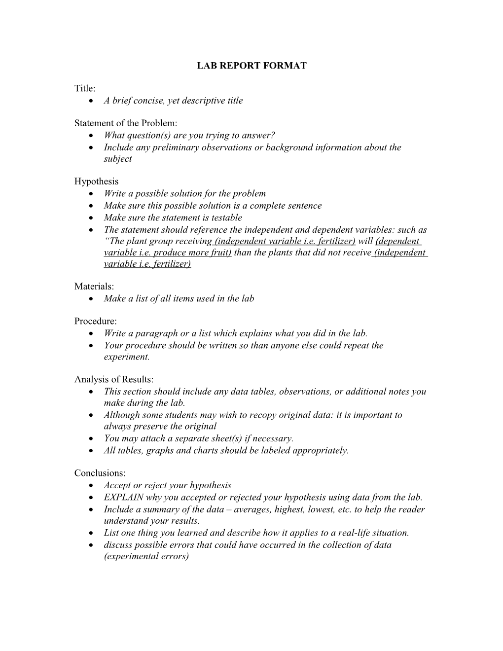 Lab Report Template s1