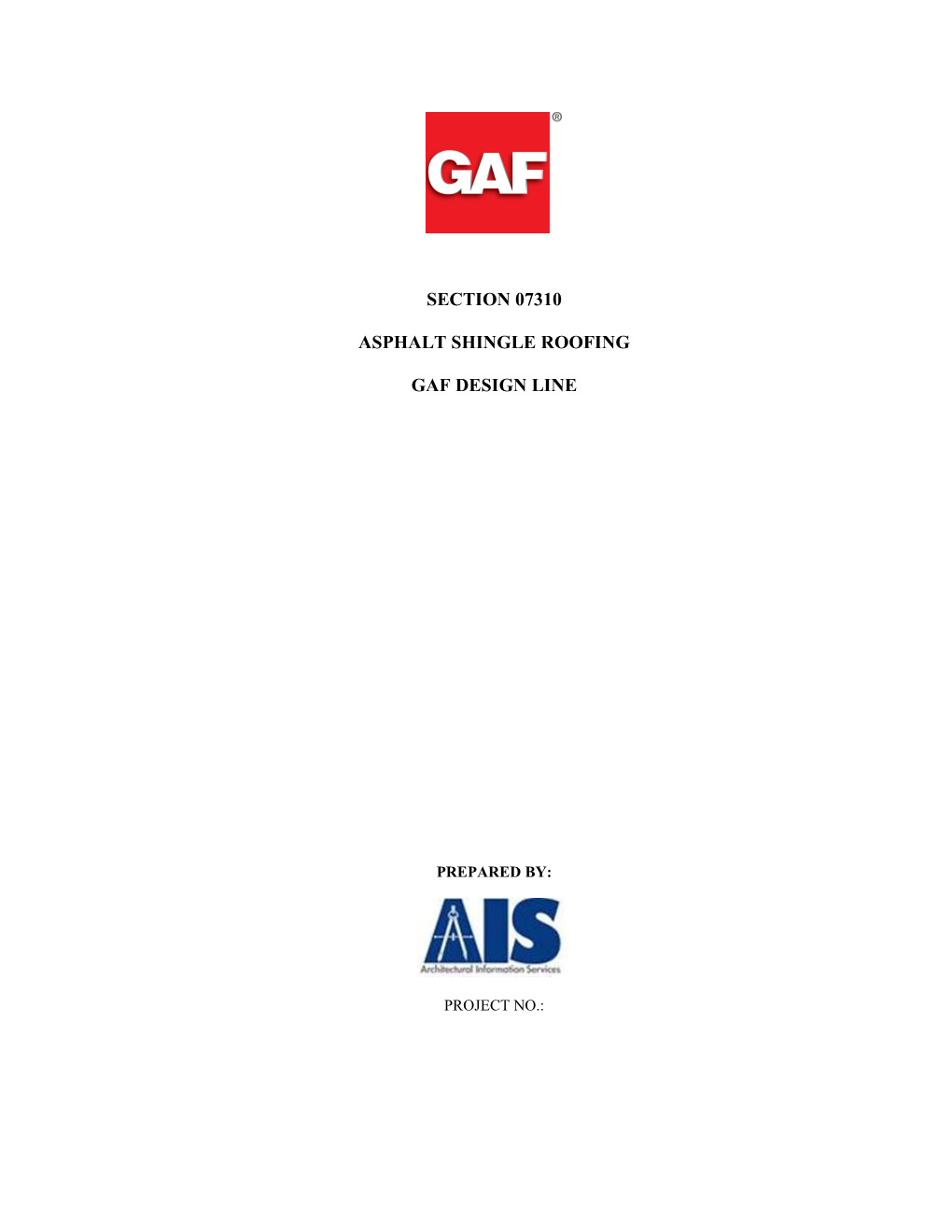 Gaf Asphalt Shingle Guide Specification s1
