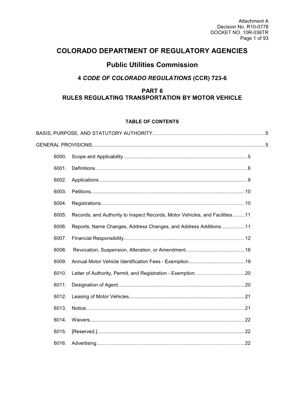 Colorado Department of Regulatory Agencies s1