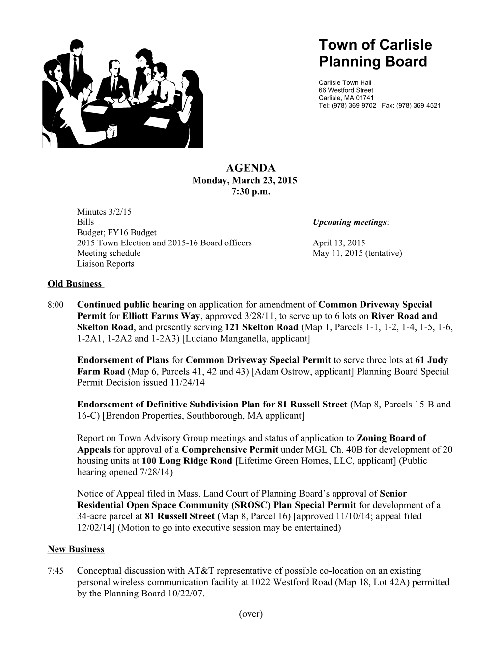 Town of Carlisle Planning Board s2