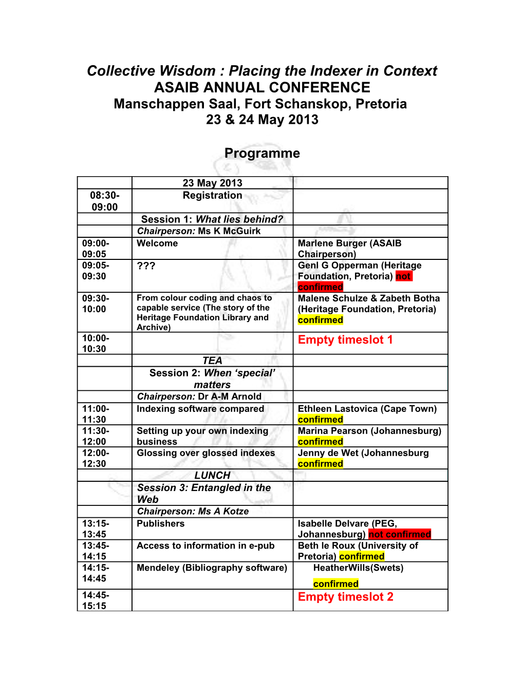Asaib International Conference