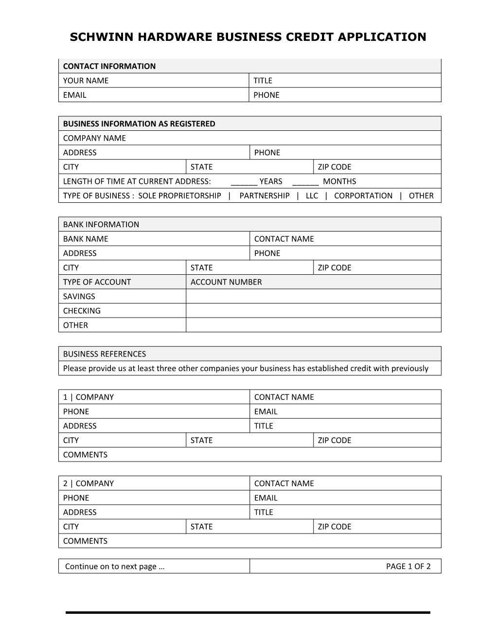 Credit Application Form s1