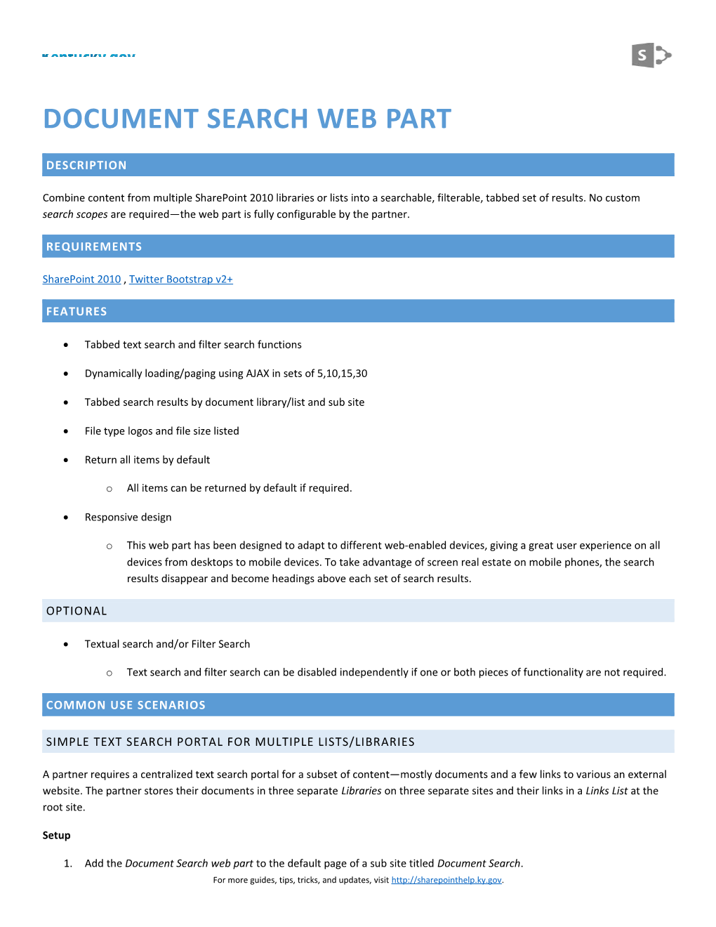 Document Search Web Part