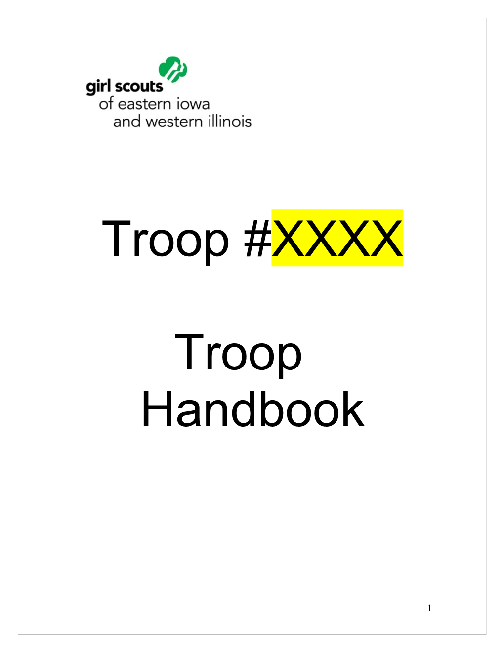 Troop #8516 Parent Handbook
