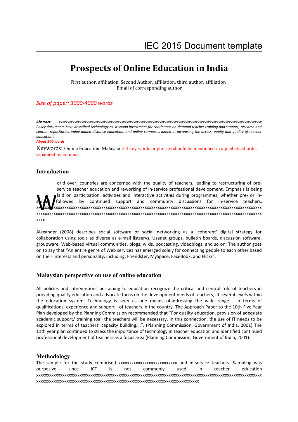 Prospects of Online Education in India