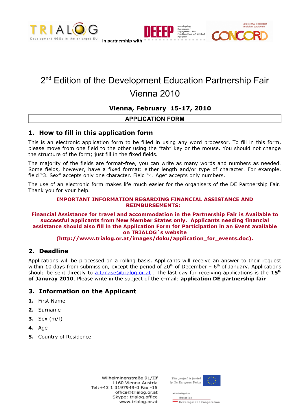 2Nd Edition of the Development Education Partnership Fair