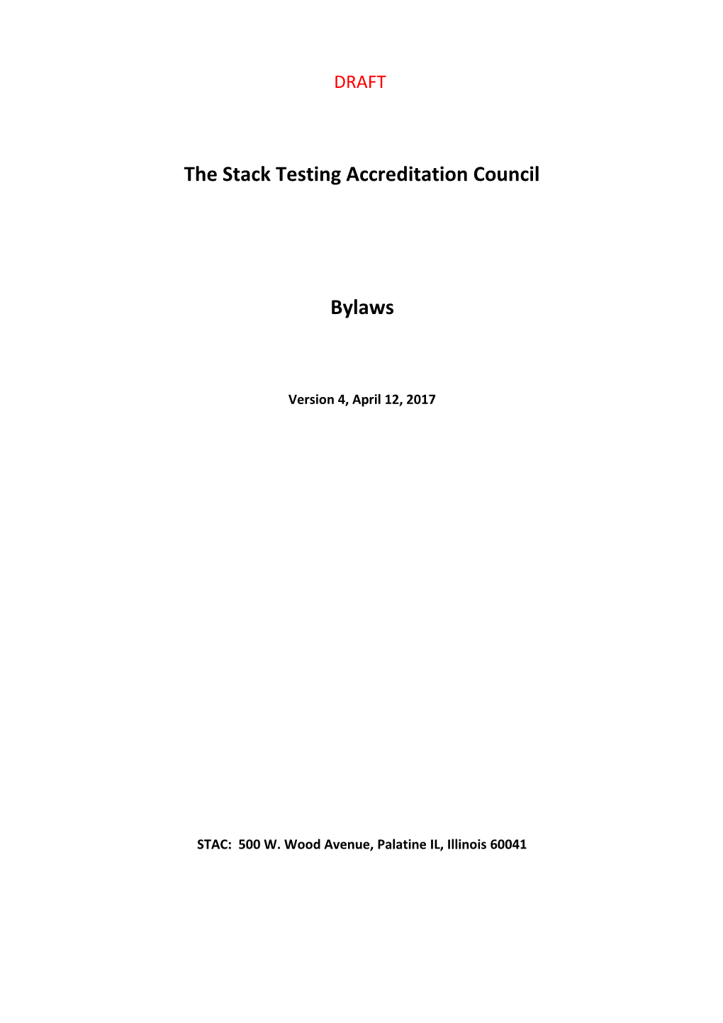 The Stack Testing Accreditation Council