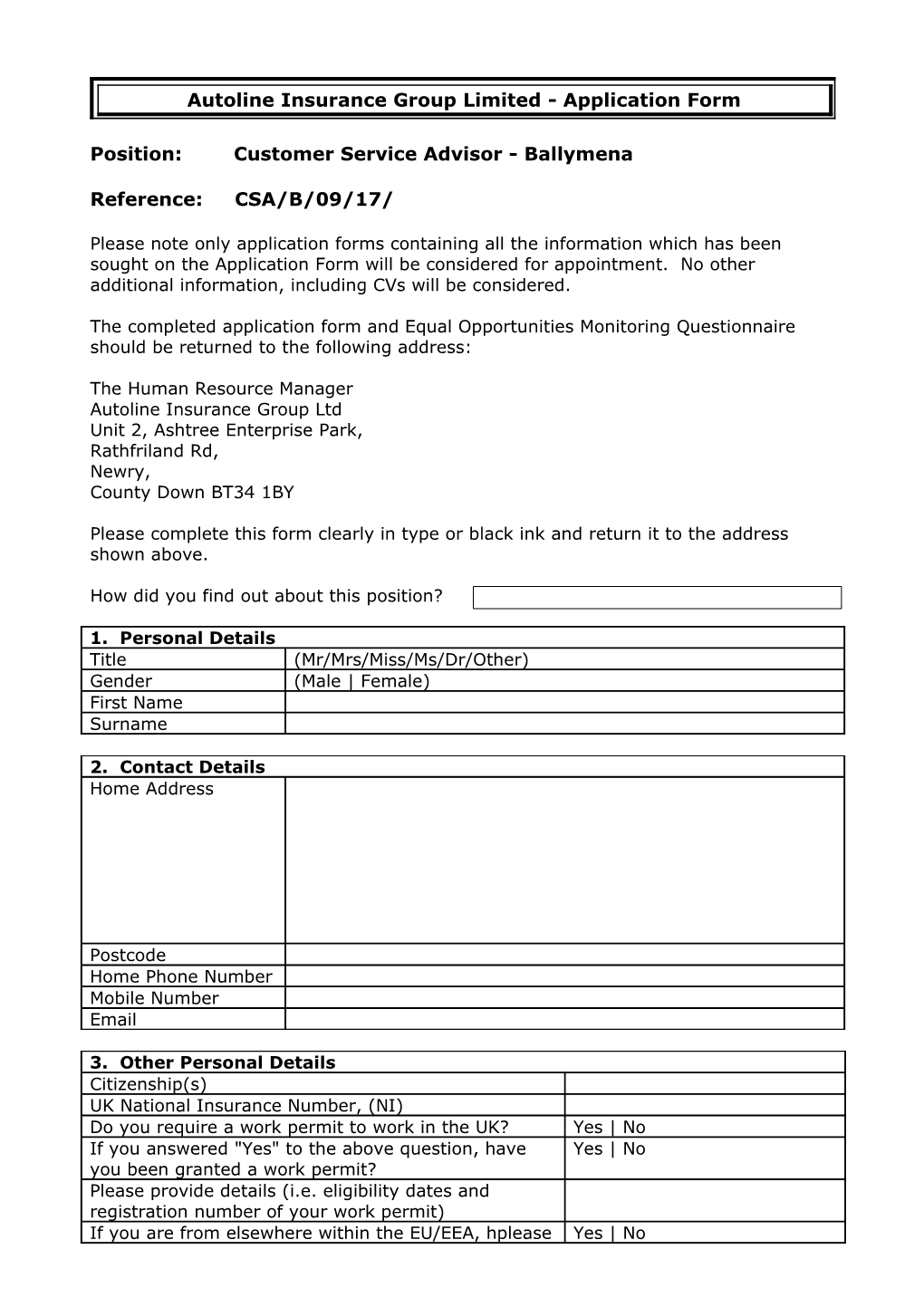 Insert Organisation Name and Address s1