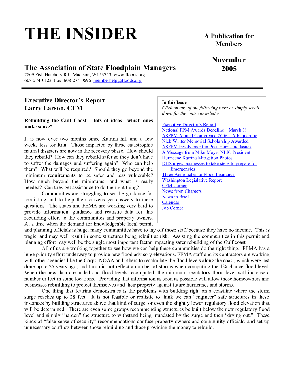 The Association of State Floodplain Managers s5