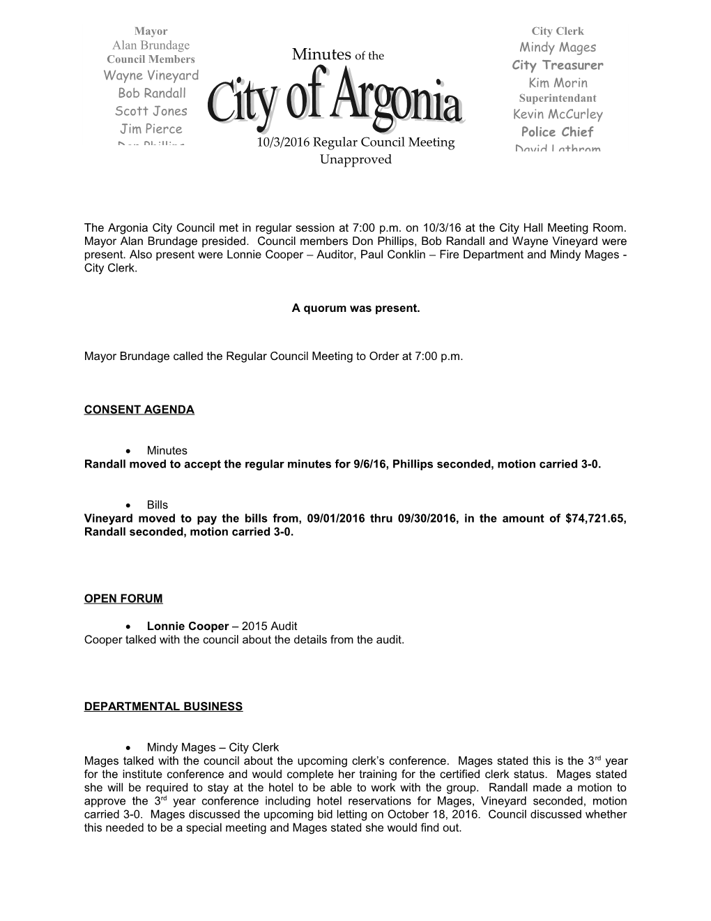 Argonia City Council Minutes s3