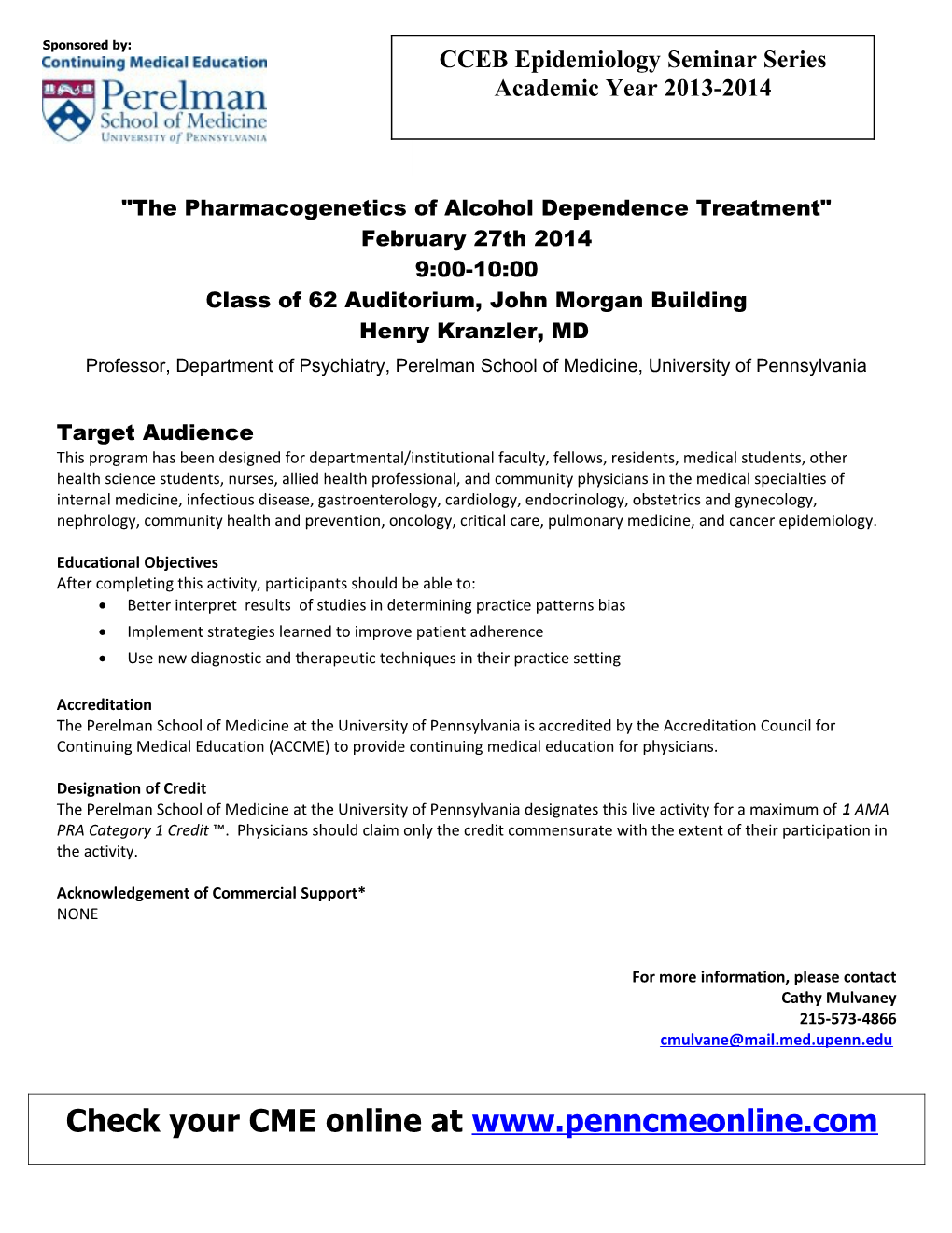 The Pharmacogenetics of Alcohol Dependence Treatment