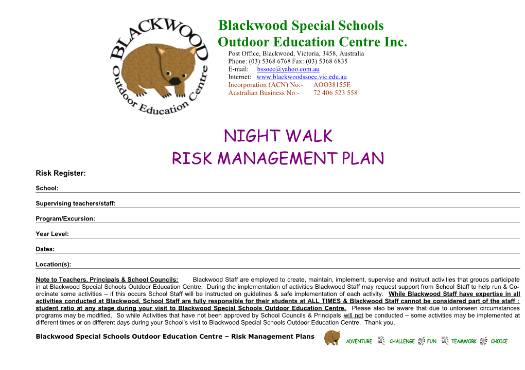 Risk Management Plan s1