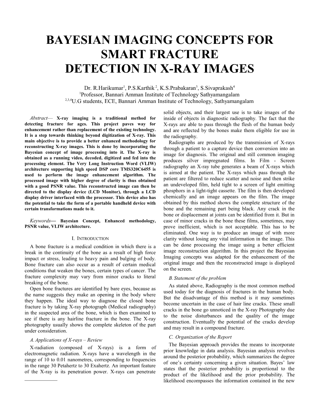 Bayesian Imaging Concepts for Smart Fracture