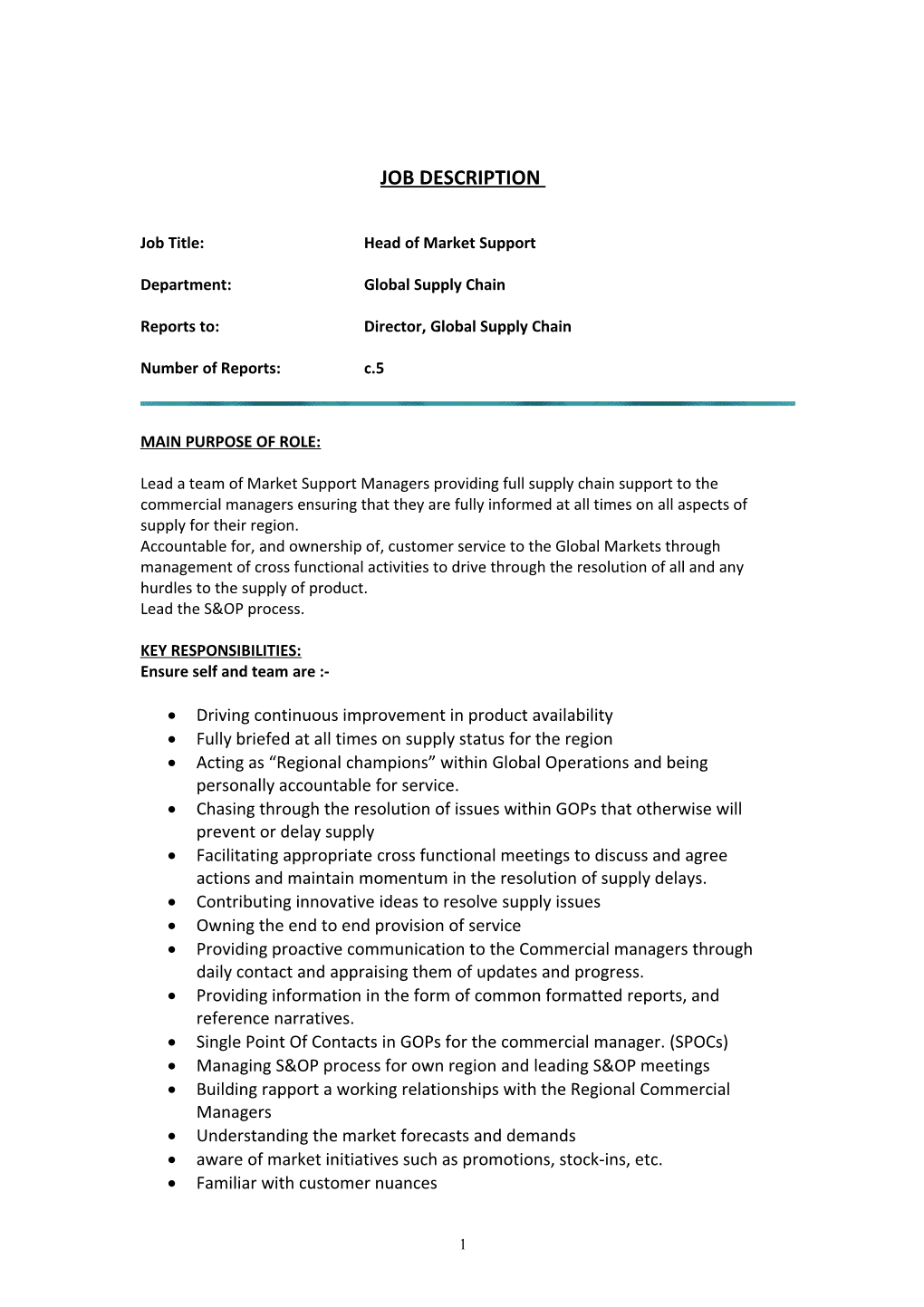 Job Description & Person Specification s1