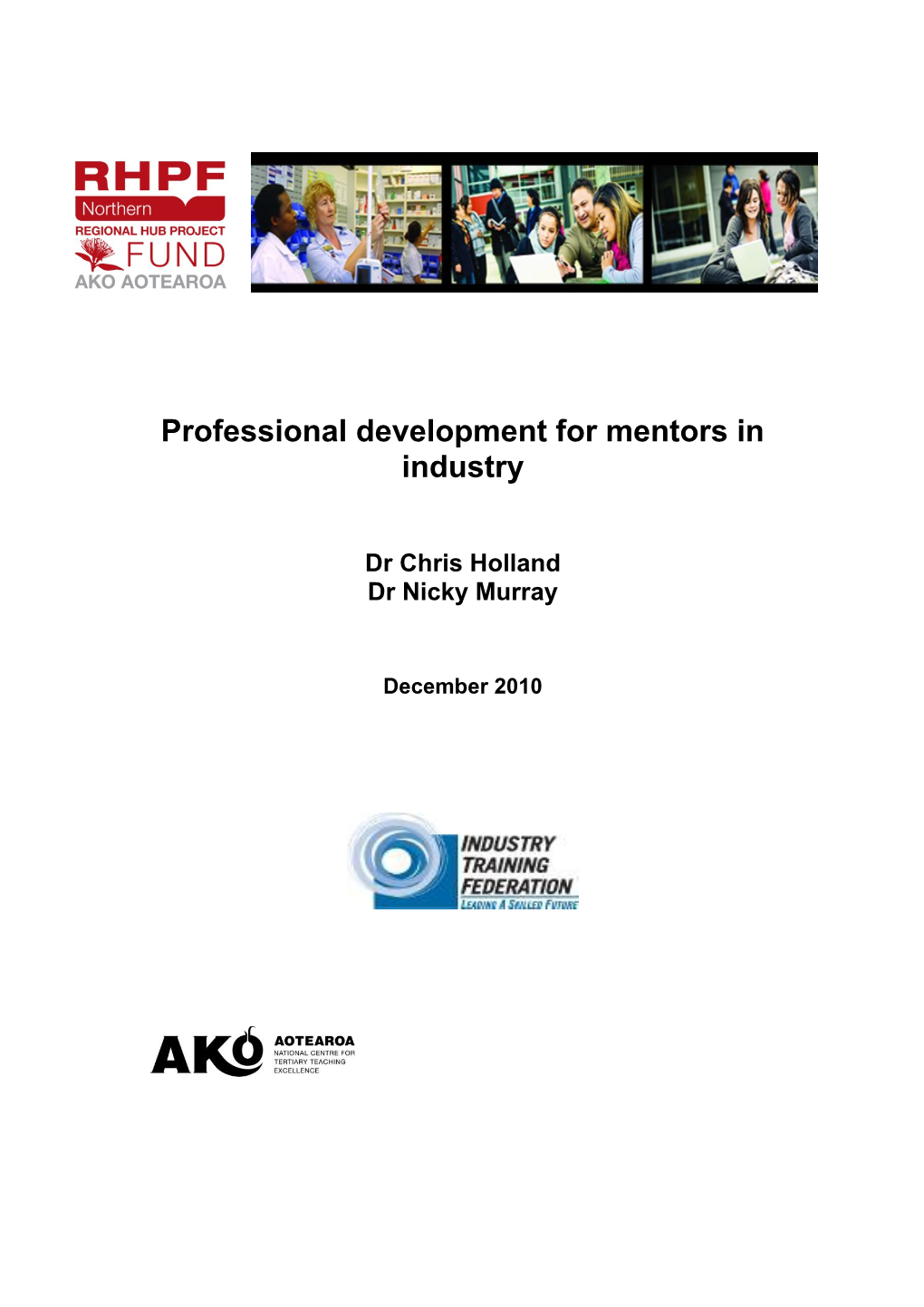 Professional Development for Mentors in Industry