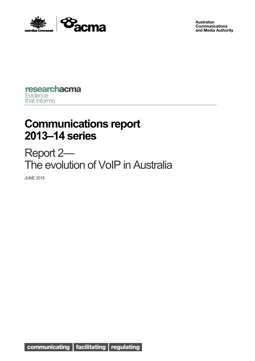 Communications Report