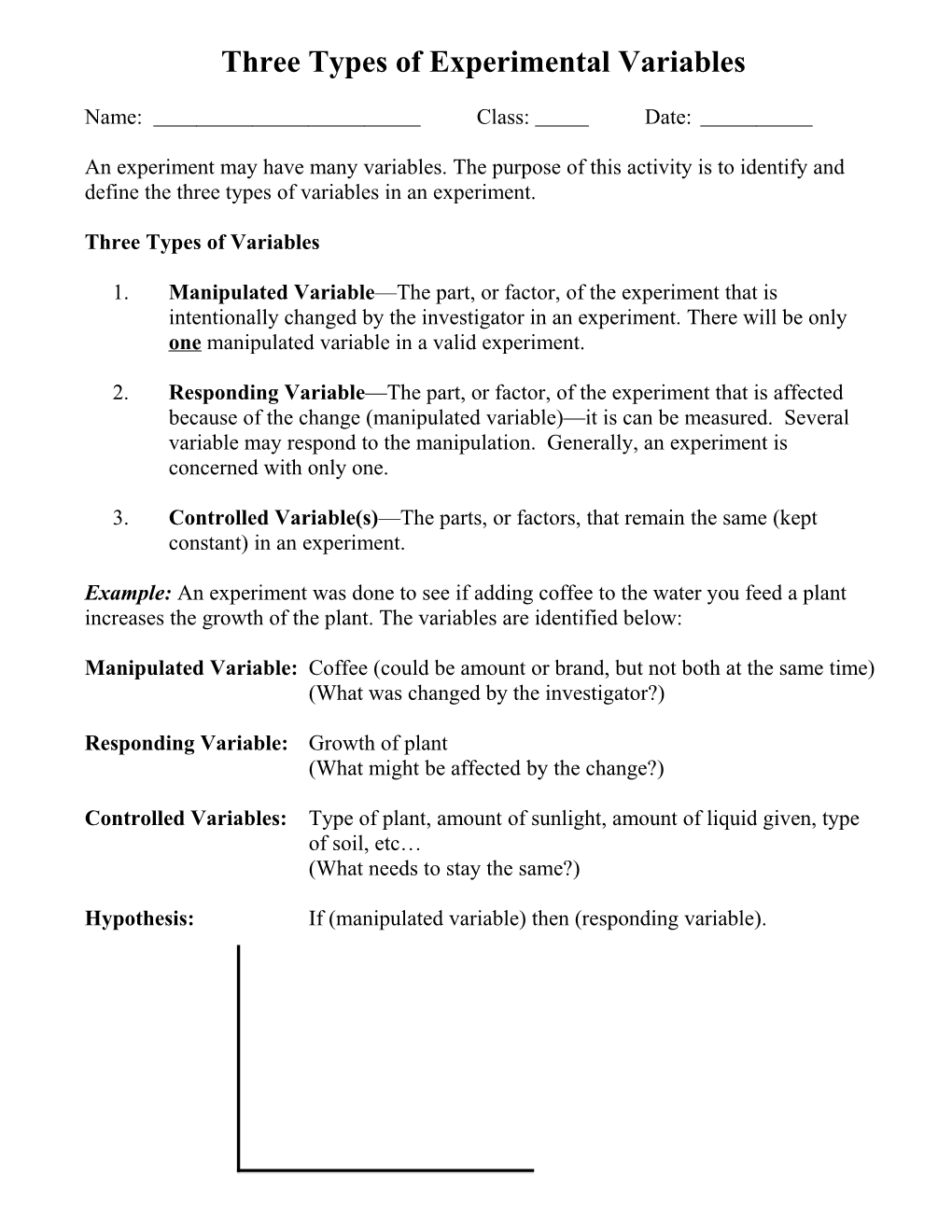 The Three Kinds of Variables