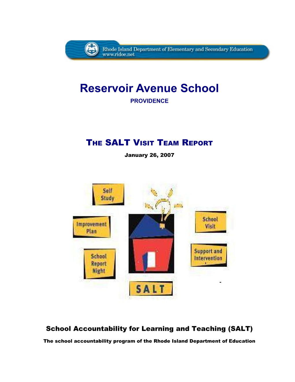 School Accountability for Learning and Teaching (SALT)