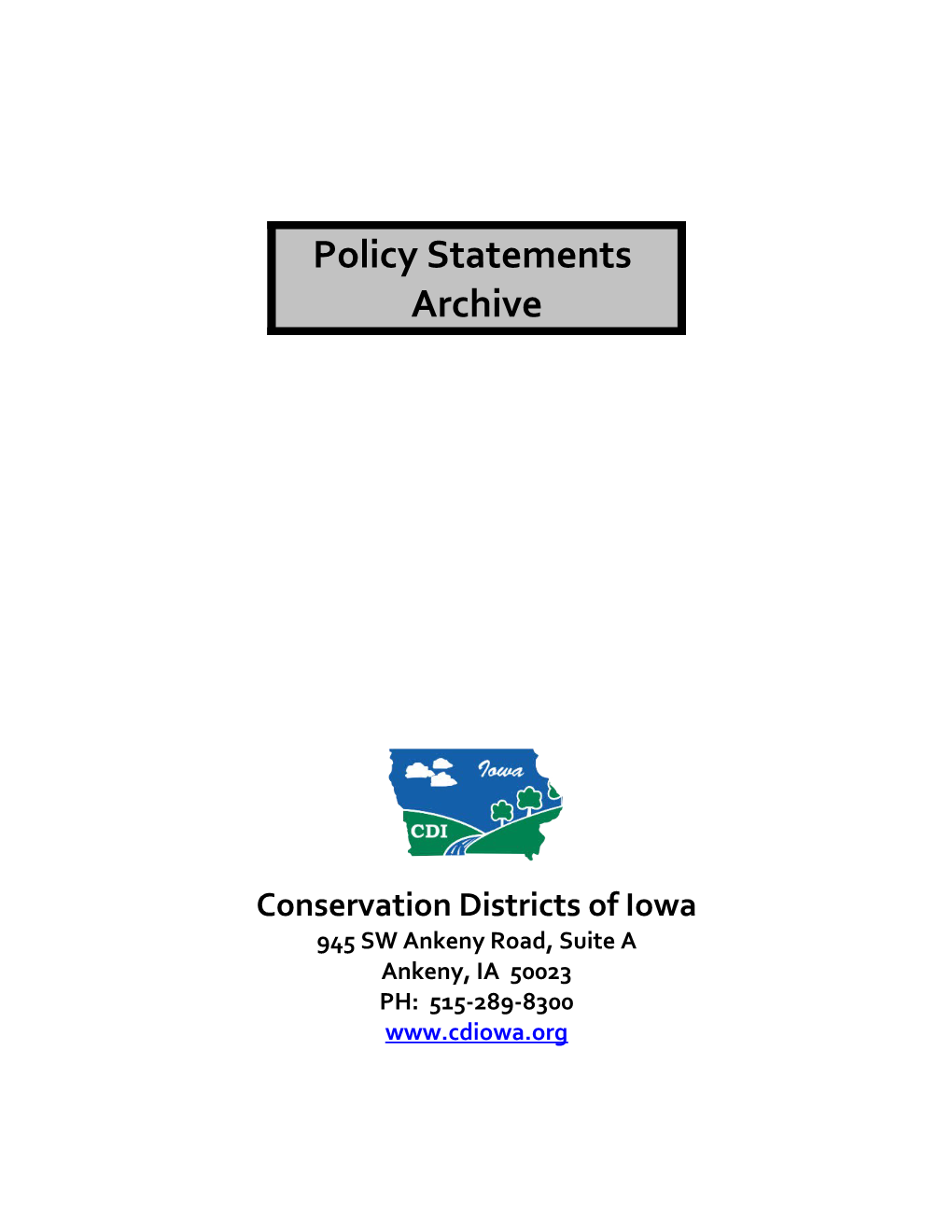Association Policy Statements