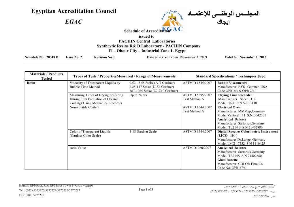 Scope of Accreditation of CLFF s4