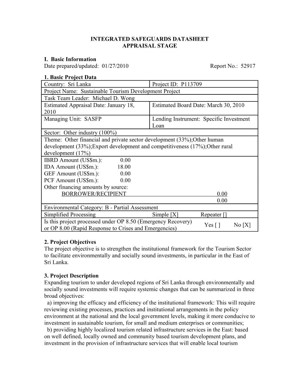 Integrated Safeguards Datasheet s17