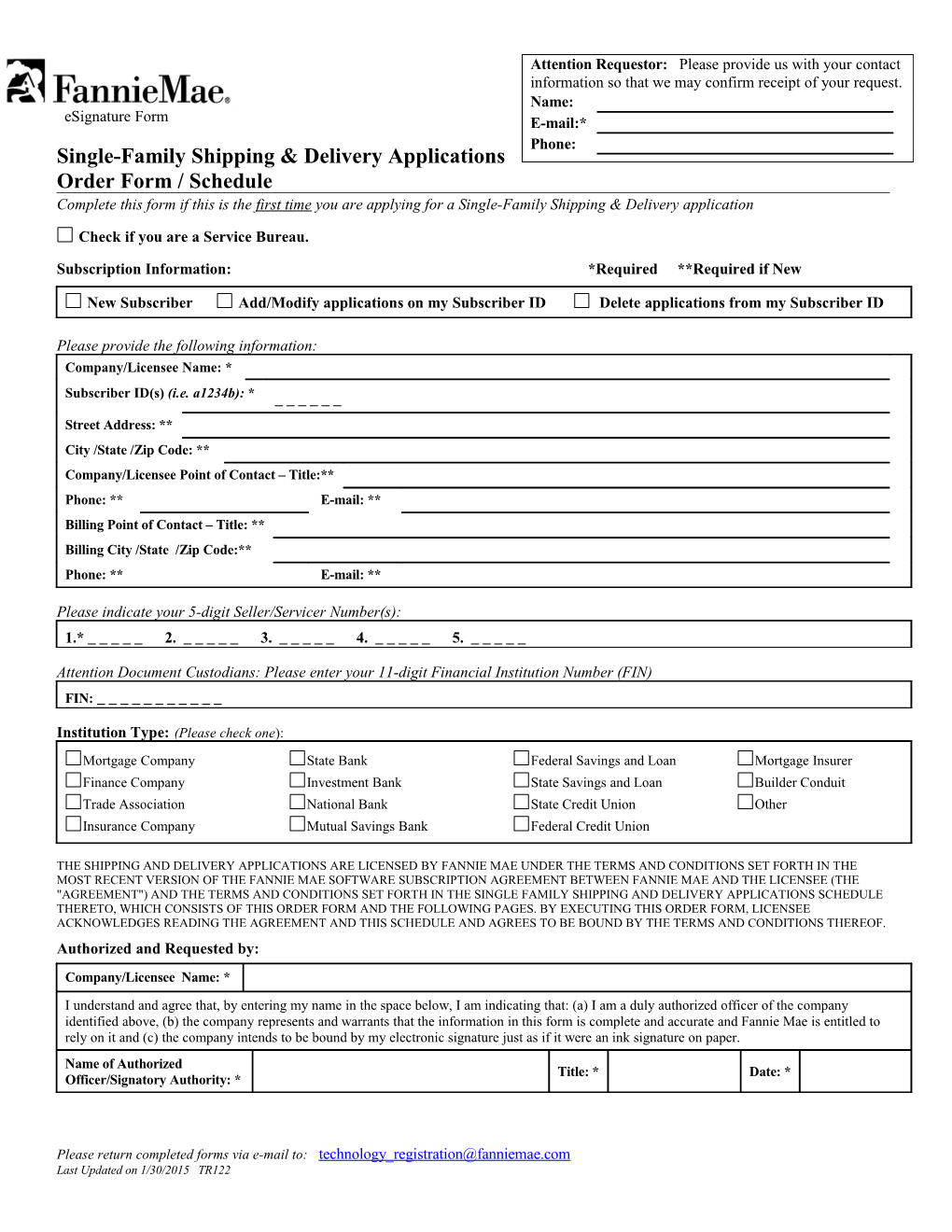 Single-Family Shipping & Delivery Applications s1
